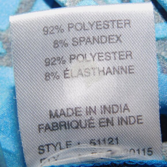 Jamie Sadock Womens L Blue Black Abstract 1/4 Zip Golf Polo Shirt - Picture 8 of 16